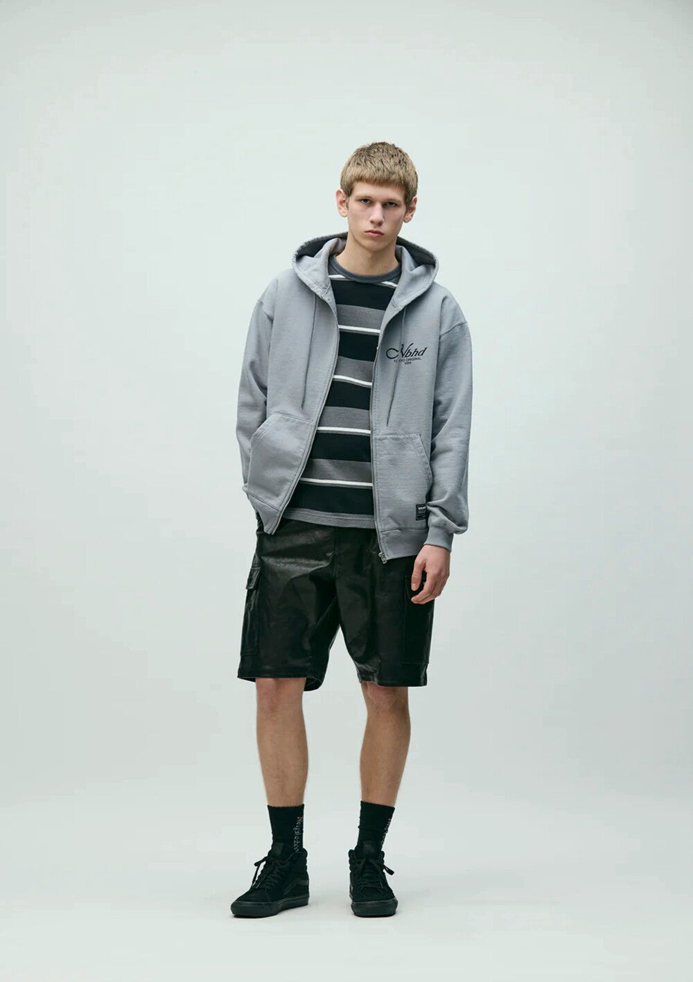 NEIGHBORHOOD STAPLE SWEAT ZIP HOODIE LS 261UWNH-CSM09