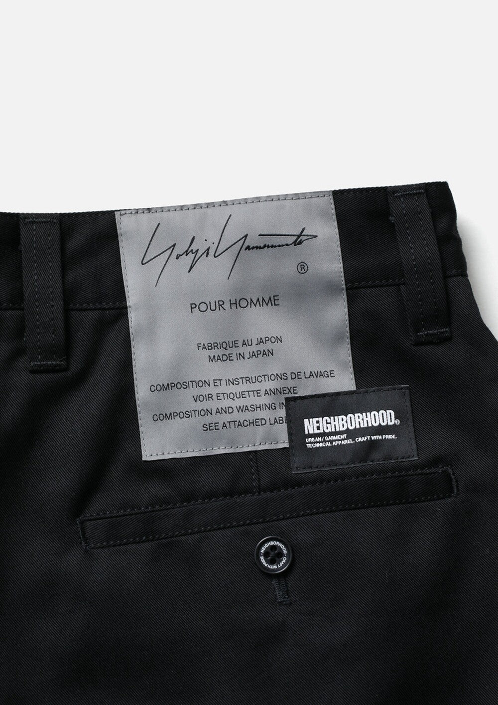 NEIGHBORHOOD x YOHJI YAMAMOTO TUCK PANTS 252ZAYYN-PTM01S