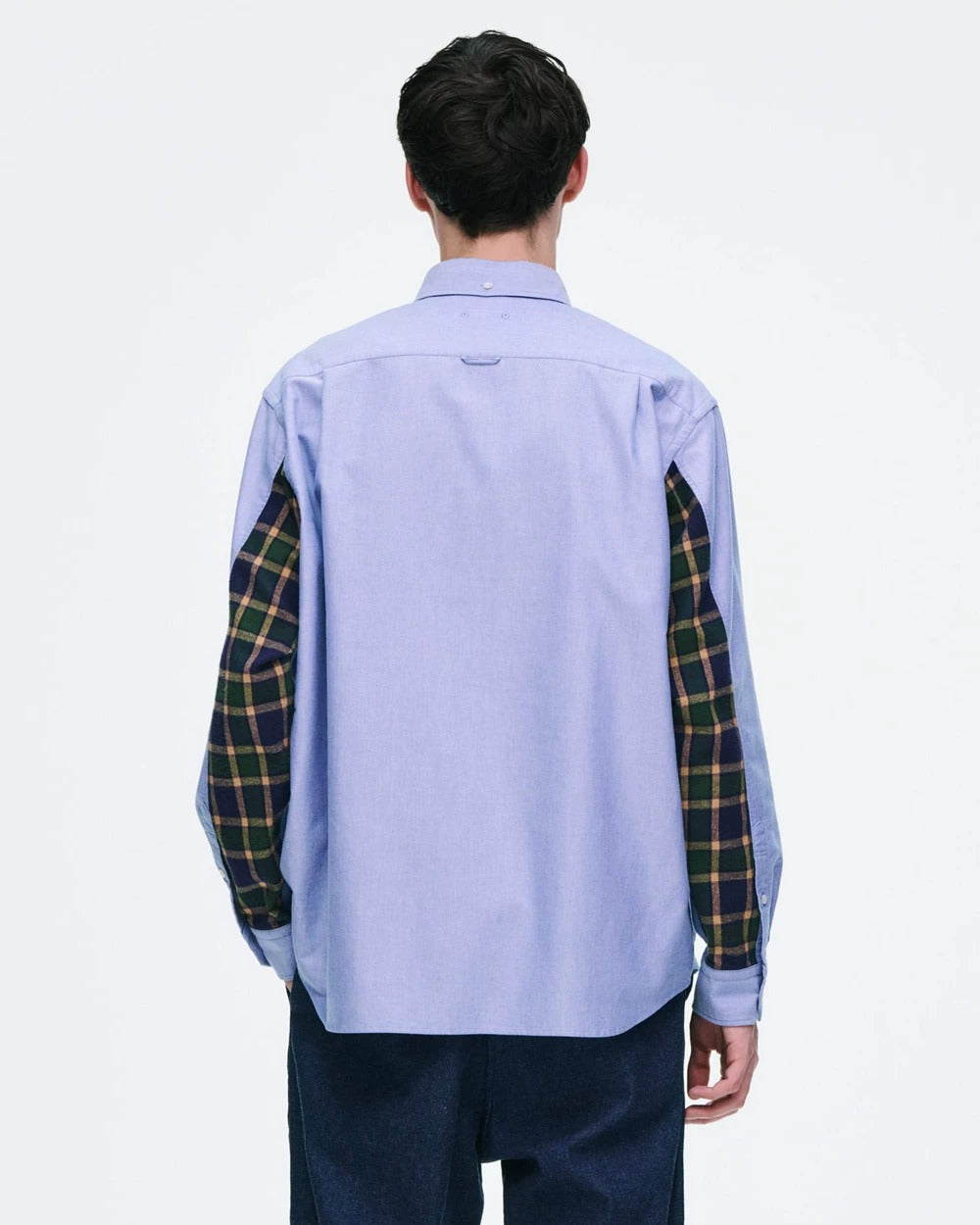SOPHNET CHECK PANELED B.D SHIRT SPNT-262007