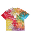 BAPE TIE DYE COLLEGE RELAXED T-SHIRT 1M30-109-004