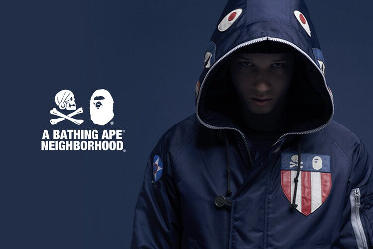 BAPE x NEIGHBORHOOD SHARK N-2B JACKET 171SZAPN-JKM01S