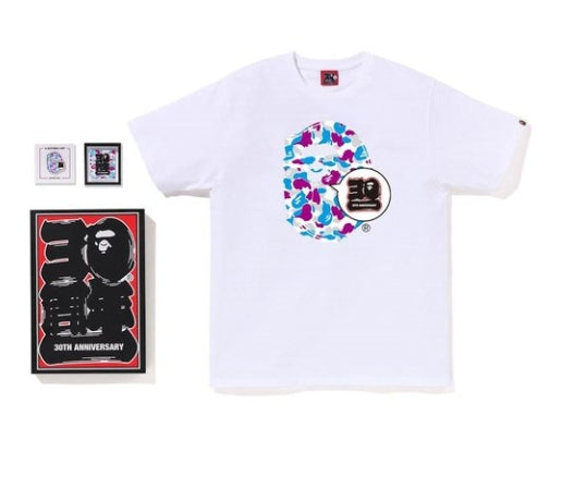 BAPE Store Yokohama Bape 30th Anniversary  Ape Head Tee Set  1J22-110-021
