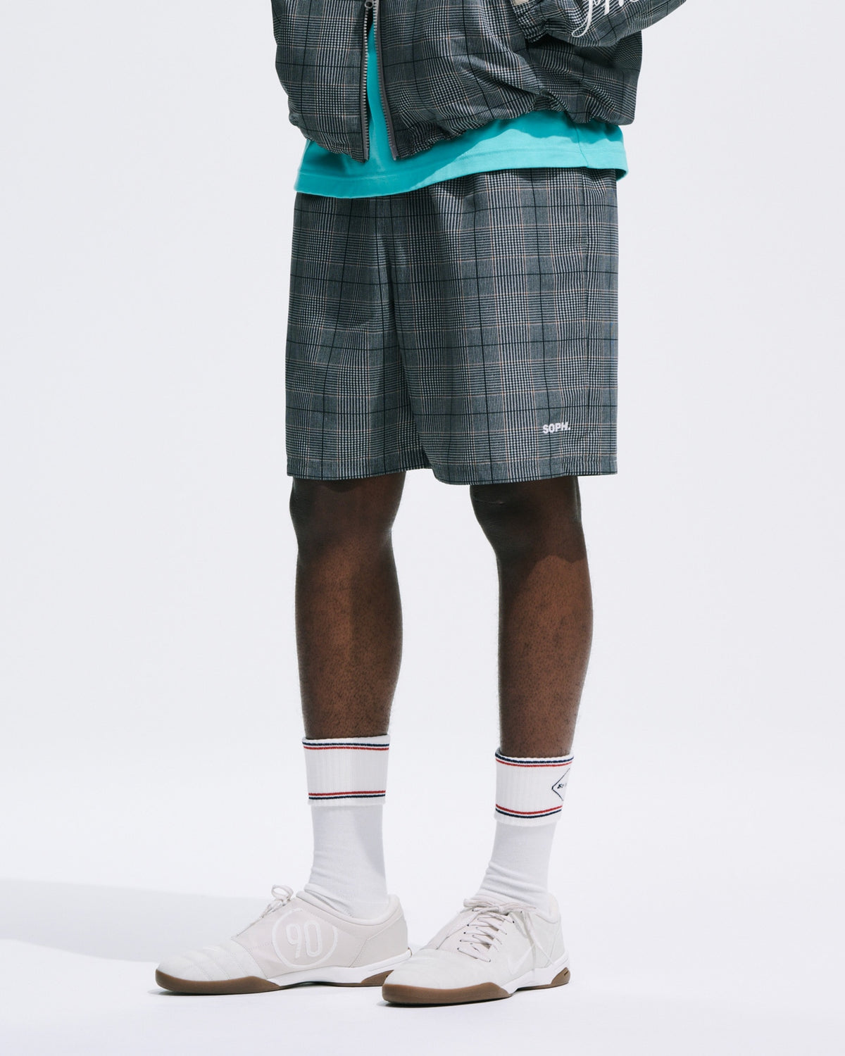 FCRB PLAID PRACTICE SHORTS MEN 26SS FCRB-260030