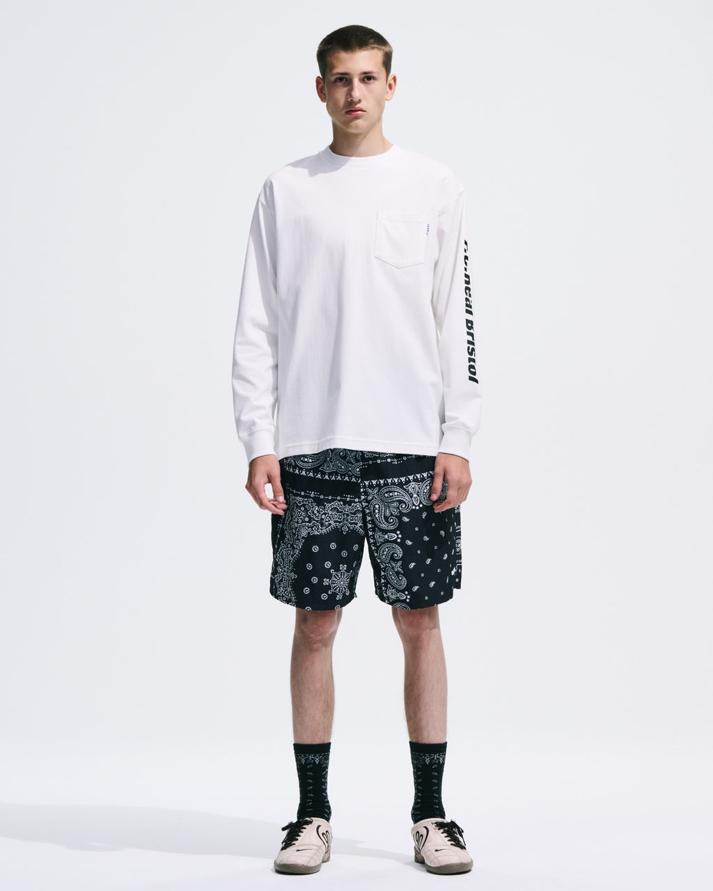 FCRB BANDANA NYLON EASY BANDANA RELAXED SHORTS MEN 26SS FCRB-260039